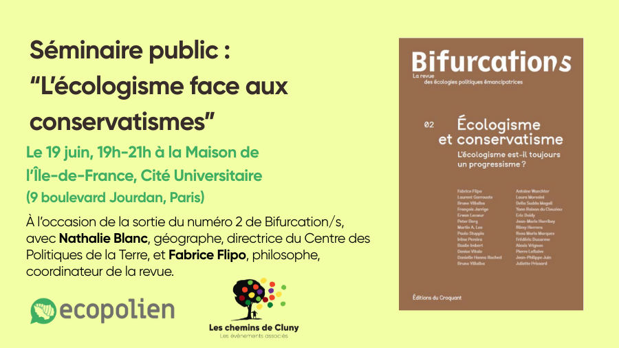 événement sortie du numéro 2 de la revue Bifurcation/s. Informations dans l'article.